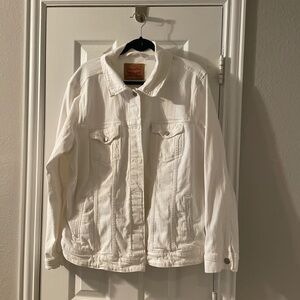 White Denim Levi Jacket